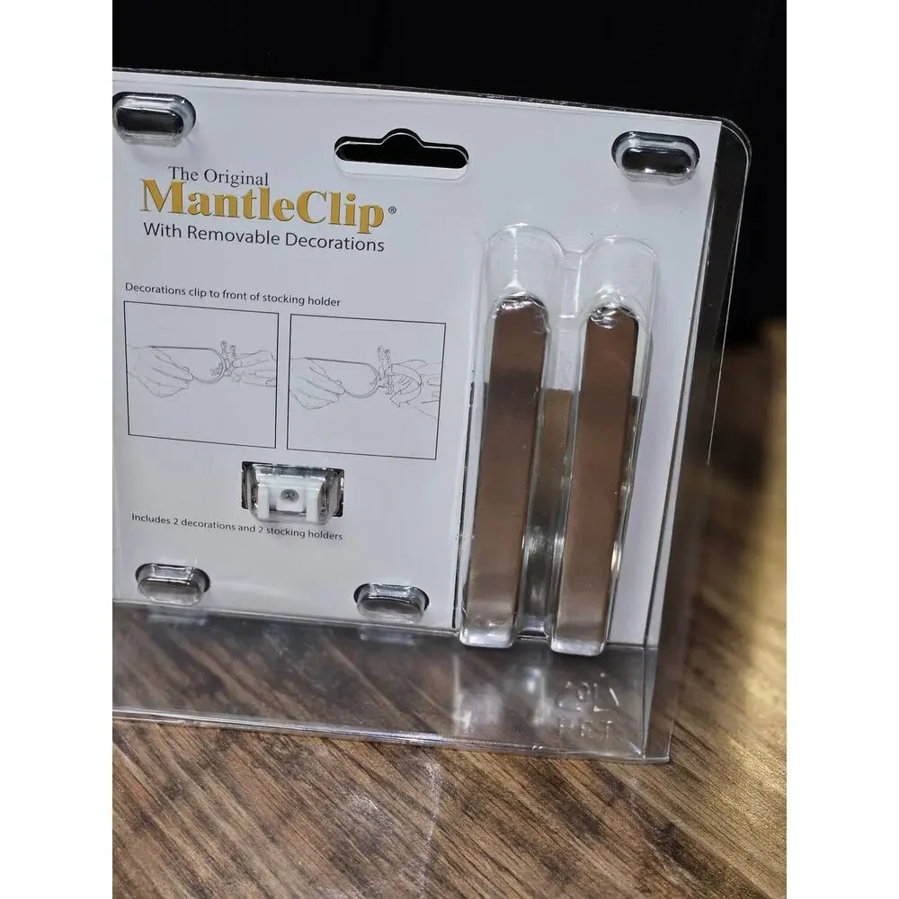 2-pack Snowflake MantleClip Stocking Holders